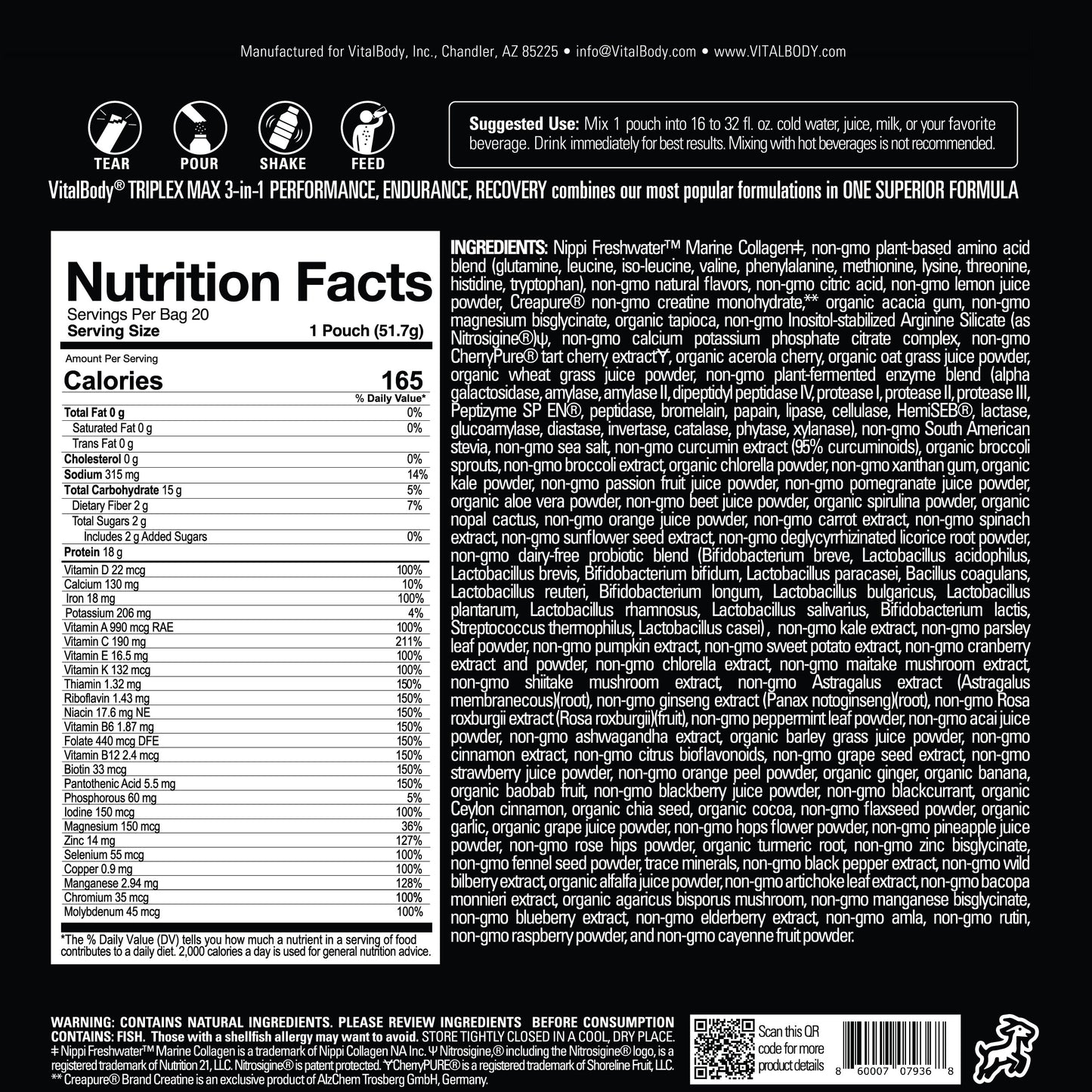 TRIPLEX MAX - 3-IN-1 PRO WORKOUT - 10 Servings