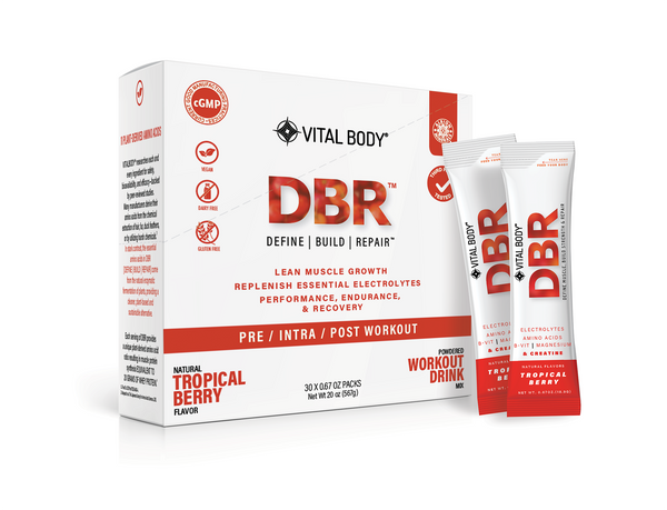 DBR [Define|Build|Repair] - PERFORMANCE MULTIPLIER PRE-INTRA-POST WORKOUT POWDER - No Stim - 30 Servings