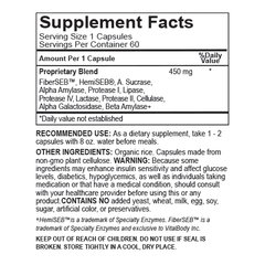 CONVERT UP TO 90% OF SUGAR TO FIBER WITH TOTAL SUGAR CONTROL - 60 Capsules