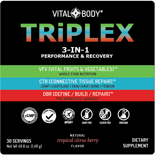 3-IN-1 PRO WORKOUT TRIPLEX - 30 Servings – Vital Body Inc.