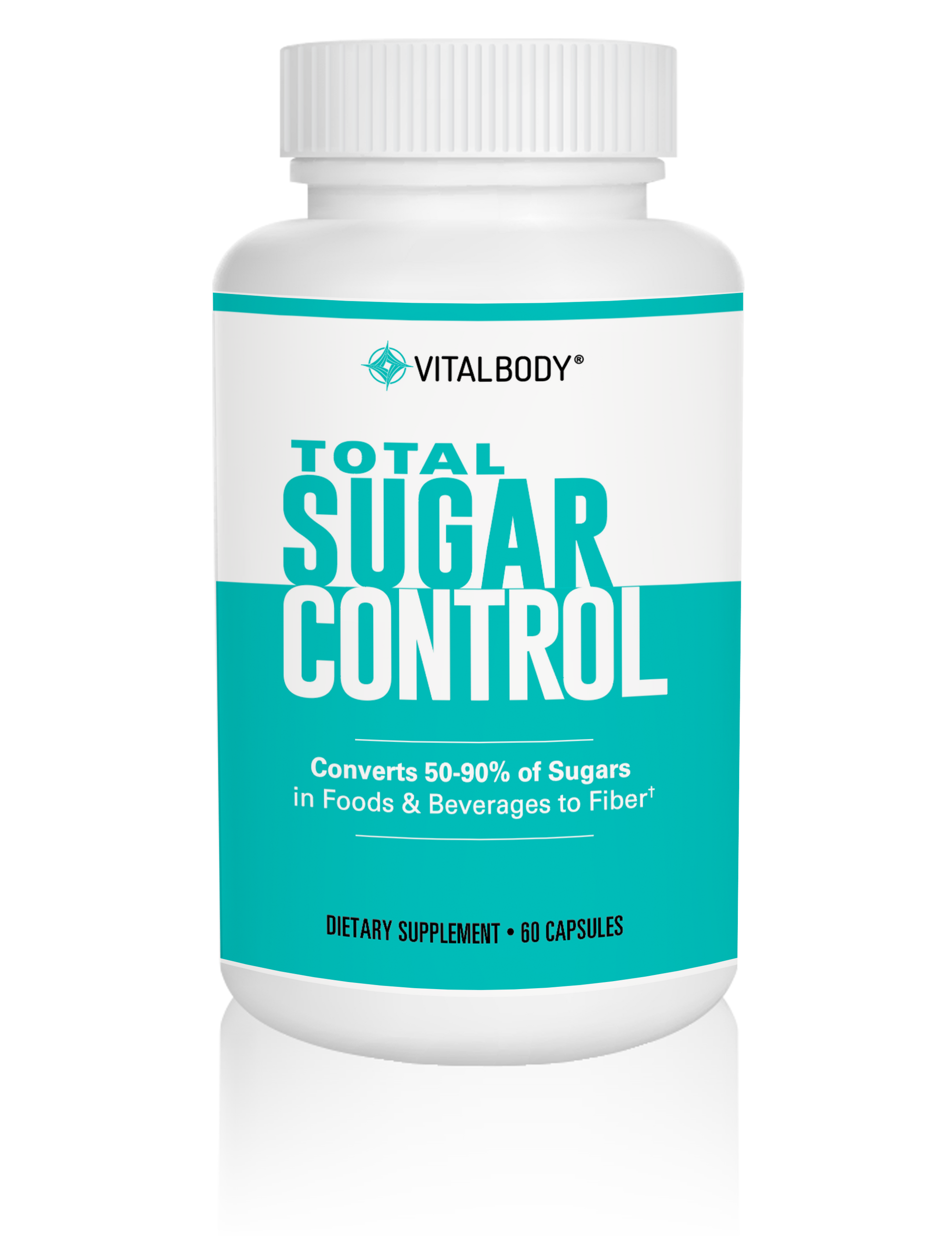 CONVERT UP TO 90 OF SUGAR TO FIBER WITH TOTAL SUGAR CONTROL 60 Caps